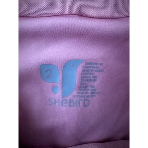 Shebird Women's Pink Split Back Freedom Bra Sleeveless Racerback Tank Size XS - Picture 3 of 6